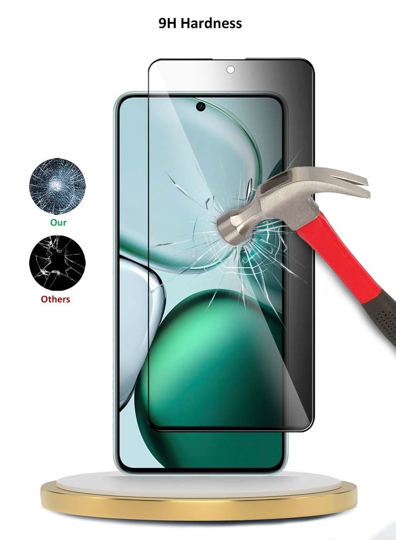 دبليو تيك هونر X9c سمارت 5 جي 2024 بريميوم E2E Series حماية كاملة الغراء بغطاء كامل واقي شاشة من الزجاج المقسى (MSGECP) - شفاف / أسود - Image 4